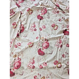 Waverly Rose Garden Twin Fitted Sheet Vtg Cottage Shabby Chic Grannycore
